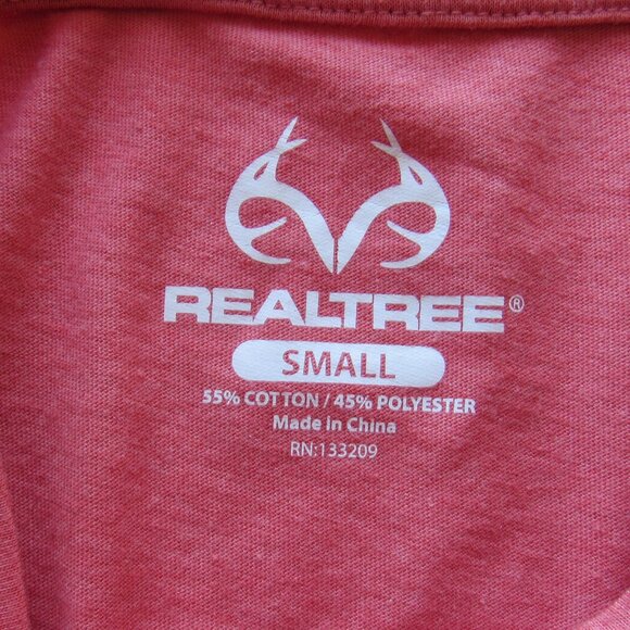 Realtree Womens Long Sleeve Deer Antlers Design Grapic Logo T-Shirt Size S - Picture 5 of 8